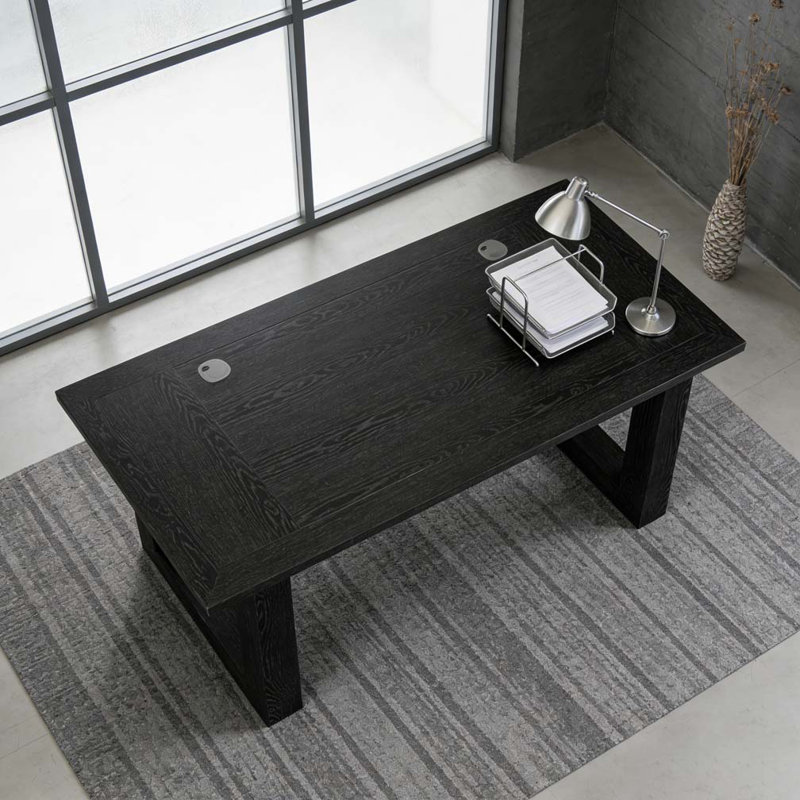 Bureau, bureau d'ordinateur, Noir