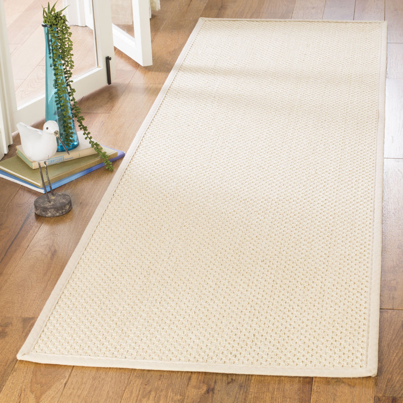 Natural Fiber Rignall Area Rug In Ivory, Runner 76 x 183 cm