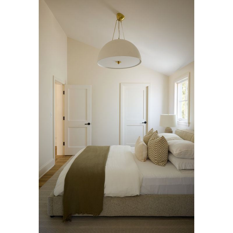 4 - Light Aged Brass Pendant, 4
