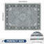 Non-Slip Office Chair Mat 120x90cm, Printed Floor Protector for Hard Floors, Easy to Clean
