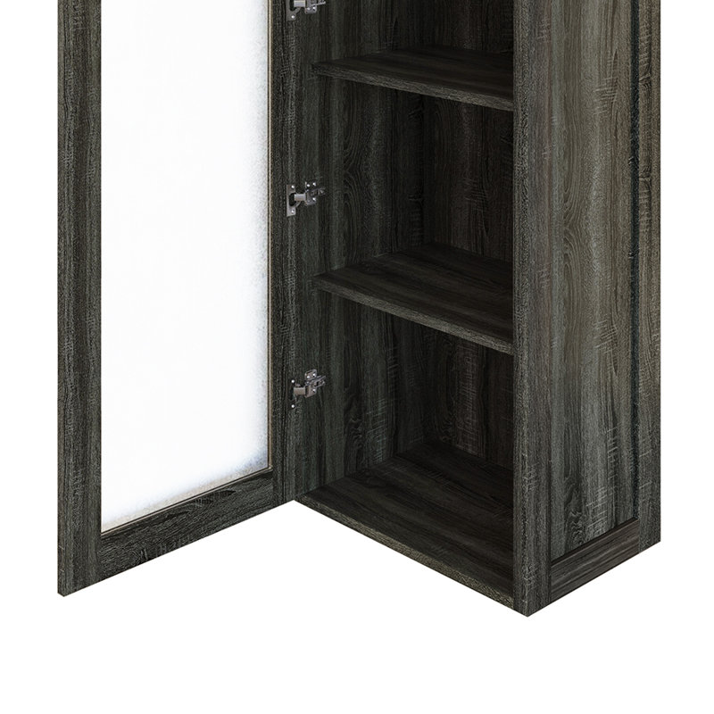 Armoire à portes en gris foncé, Gris foncé