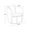 Fauteuil demi-tonneau pivotant 100% cuir italien Crandell-751131517