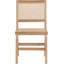 Chaise d'appoint à dossier plein en bois massif Abraxas-478732987