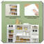 Armoire de cuisine de style nordique avec garde-manger et sangles anti-basculement-1890934945