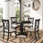  Cuthbert 5-Piece Dining Set, Pedestal Round Table With 4 Stylish Chairs-380351027