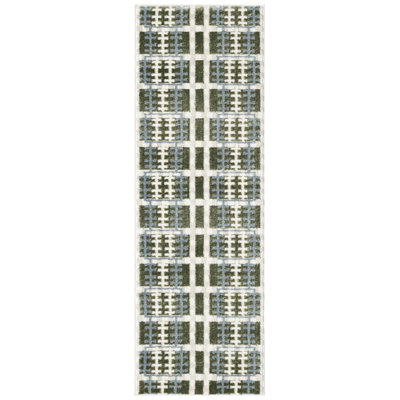 James Blue Green Modern Indoor Rug