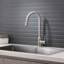 Modern Brushed Nickel Pull Out Kitchen Faucet