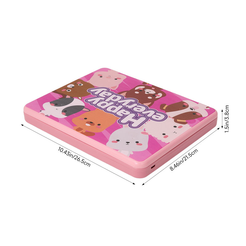 2-in-1 LED Drawing Board and Learning Laptop for Kids