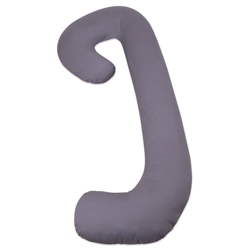 Snoogle 100% Cotton Jersey Knit Solid, Sky Gray, 64.5" W x 30.75" D