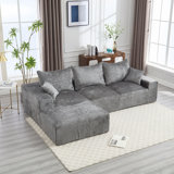Stylish Fabric, Excellent Touch, L-Shaped Design, Intimate Comfort, Large Seated Depth, Free Stretch, Random Combination, Flexible, Full Compression, No Installation