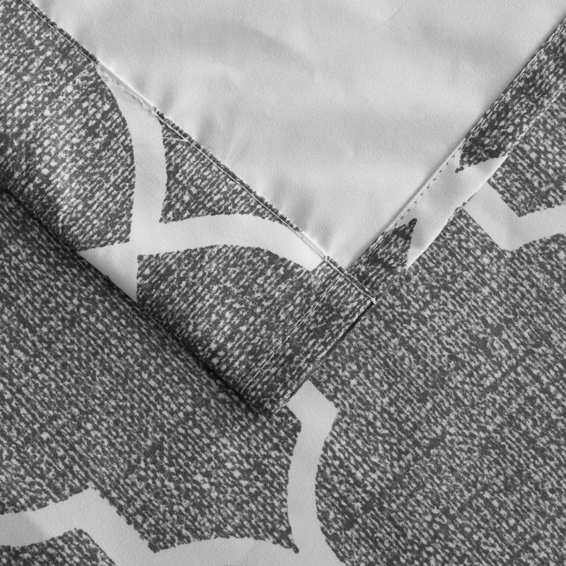 Puma Blackout Grommet Curtain Panels, 52" W x 63" L, Gray