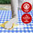 Vinyl Picnic Fited Tableclth Rectangle 48X24 Black-673318920-673318964