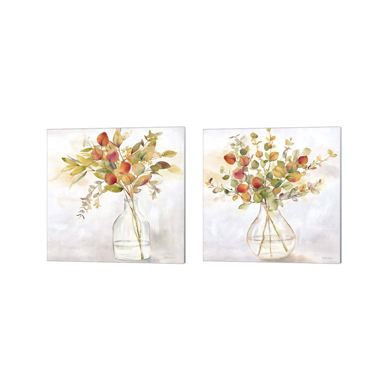 «Eucalyptus Vase Spice» par Cynthia Coulter, art sur toile (ensemble de 2)