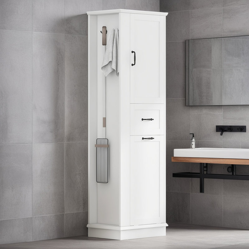 Armoire à linge autoportante, Blanc