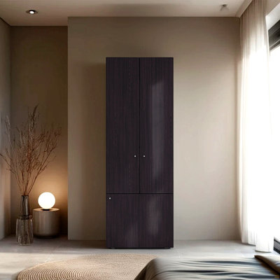 H 66,9 po, 3 portes, 3 tablettes