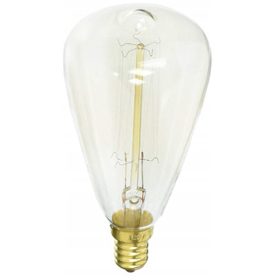 Ranshaw 40 W ST58 E12/Candelabra Dimmable 2700 K Incandescent Bulb