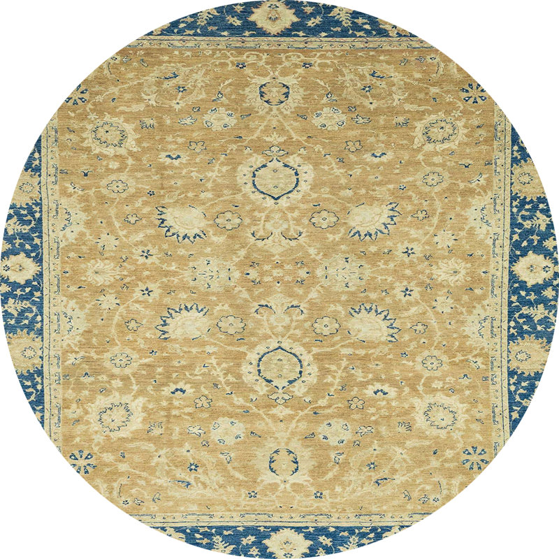 Abstract Indoor Rug, Round 7'