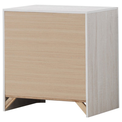 Table de chevet 2 tiroirs Coastal White