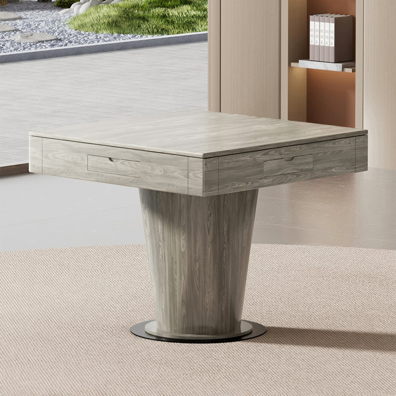 Table carrée en bois massif de Mahjong pour règles chinoises
