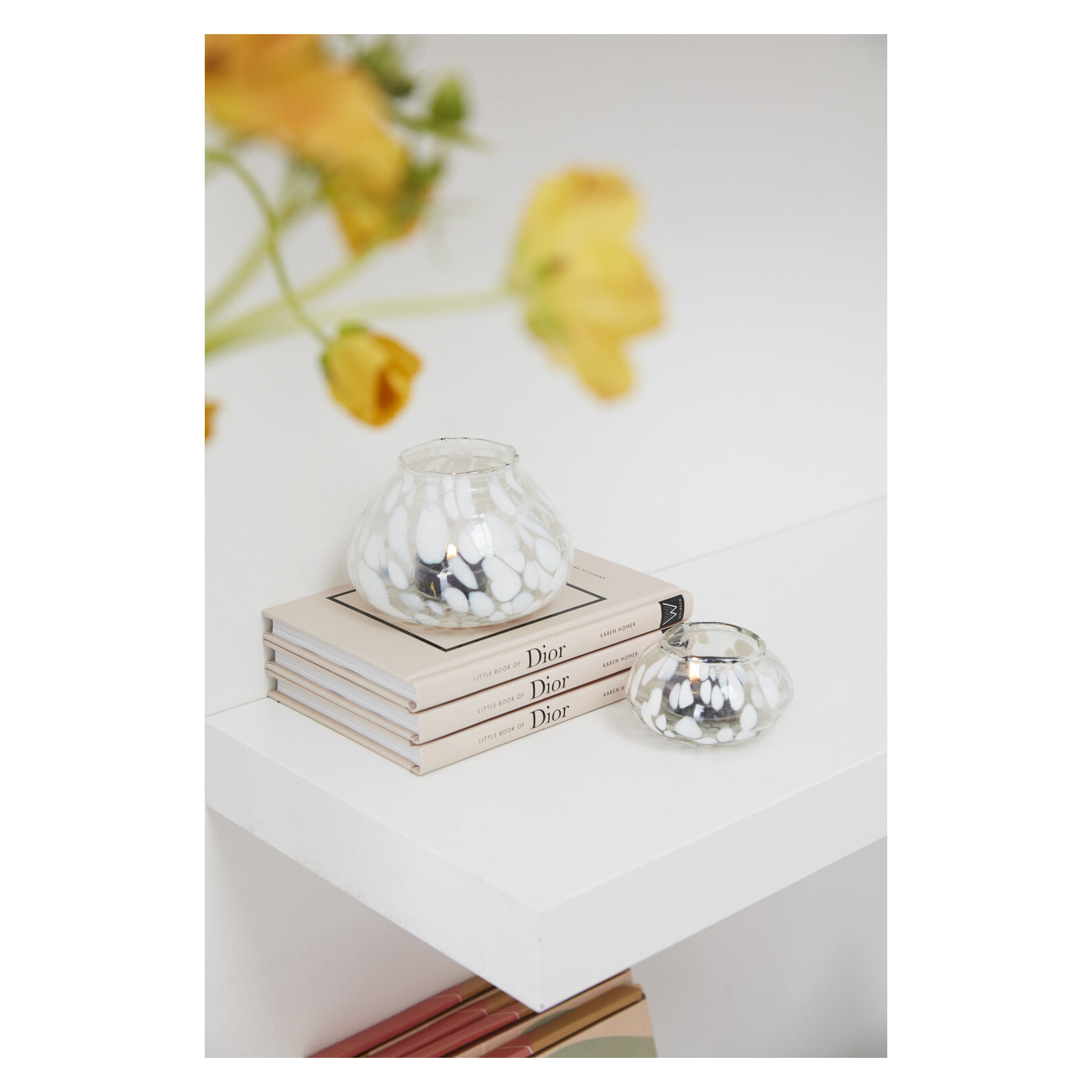3.25'' H Glass Tabletop Votive Holder