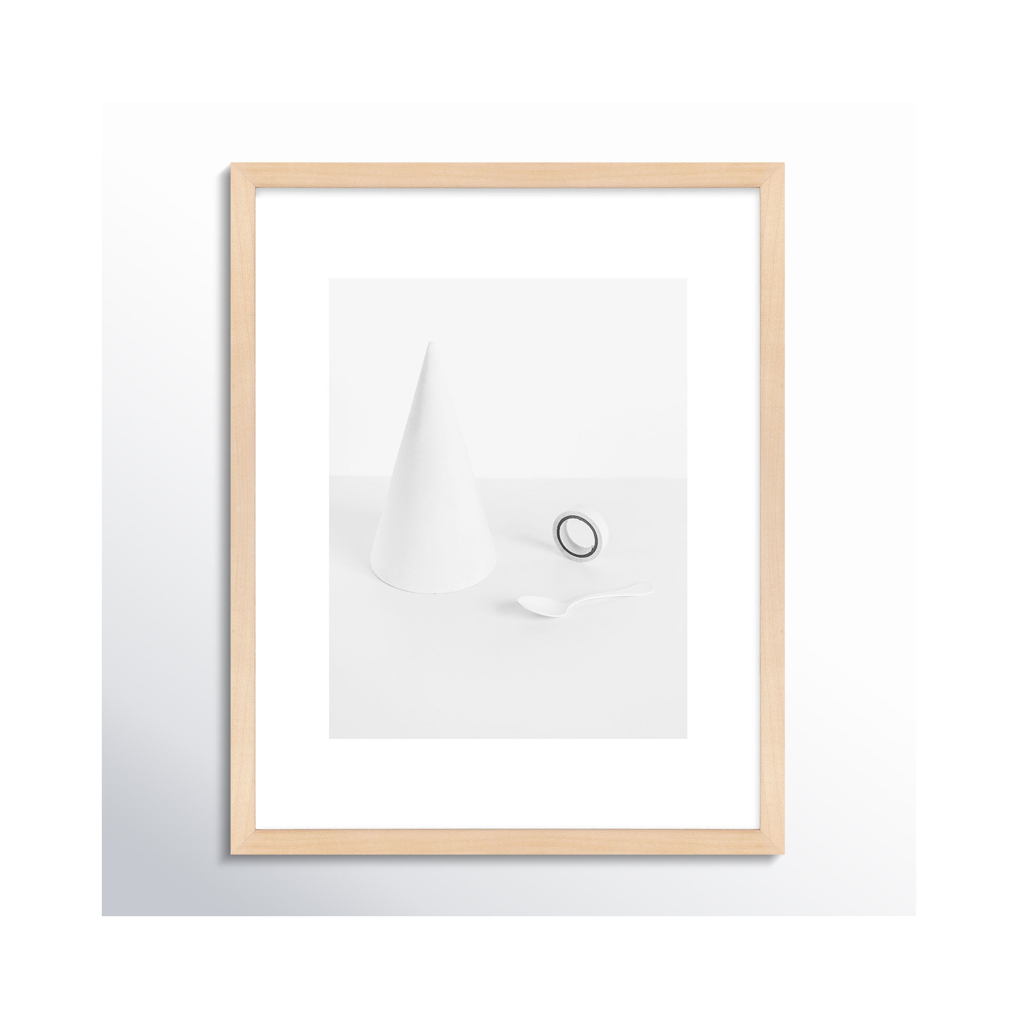 White Still Life 1 by Svetlana Smirnova, Maple, 20" H x 16" W x 1.25" D