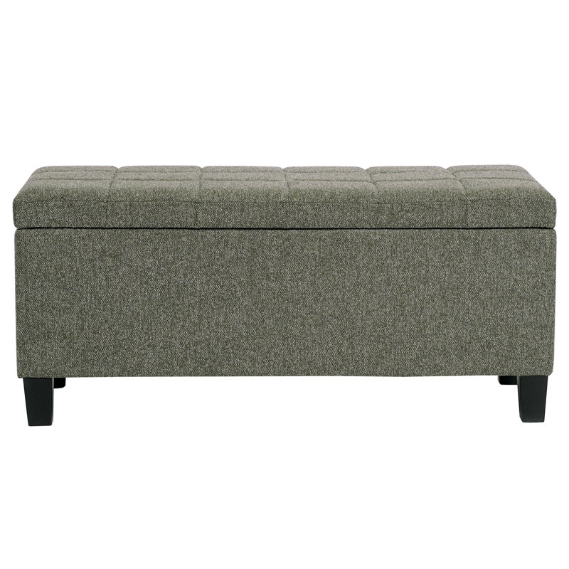 Modern bench with deep storage, Modern bench with deep storage-Moss