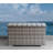 Miami Wicker Coffee Table Grey - (Curved Collection)