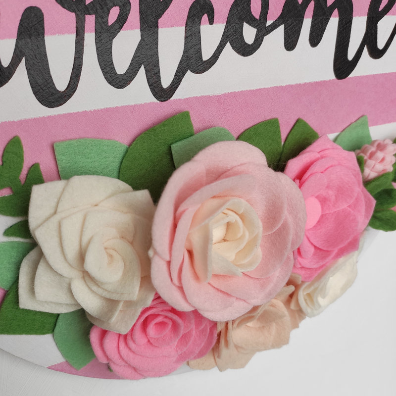 Handmade Plants & Flowers Wall Decor on Solid Wood