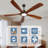60 Inch Wood Ceiling Fan With Light