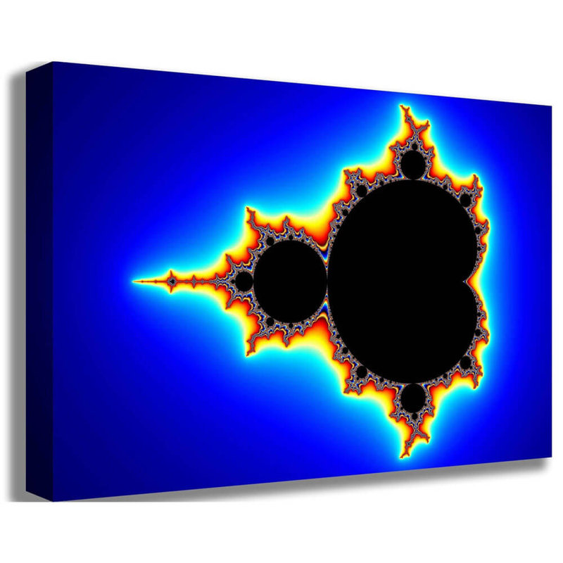 Impression sur toile Backlund «Mandelbrot Iii», H 24 po x l 36 po x P 1,5 po