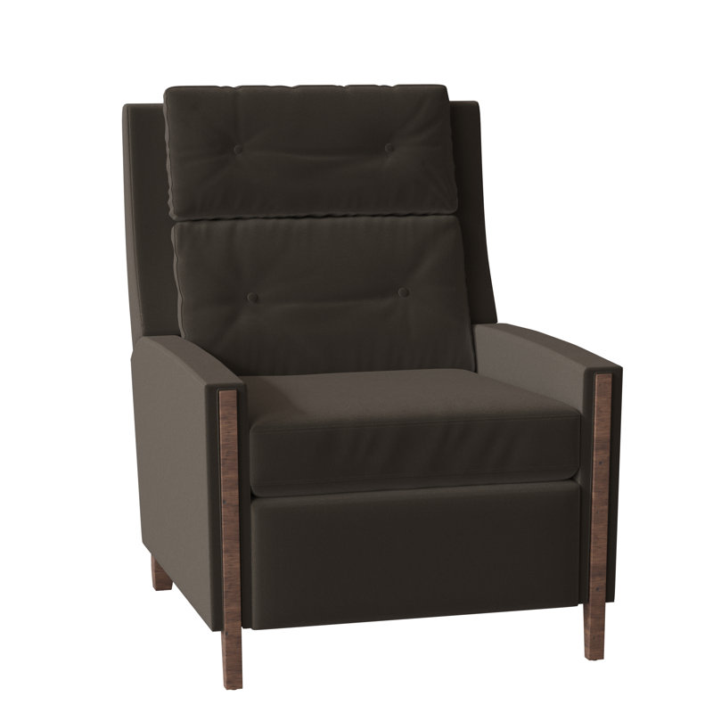 Loft 29.5" Wide Genuine Leather Standard Recliner, 1181 Pearl, Tobacco, Manual