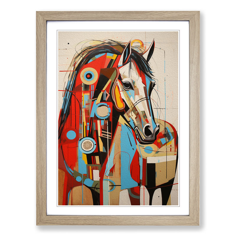 Horse Constructivism - Framed Print