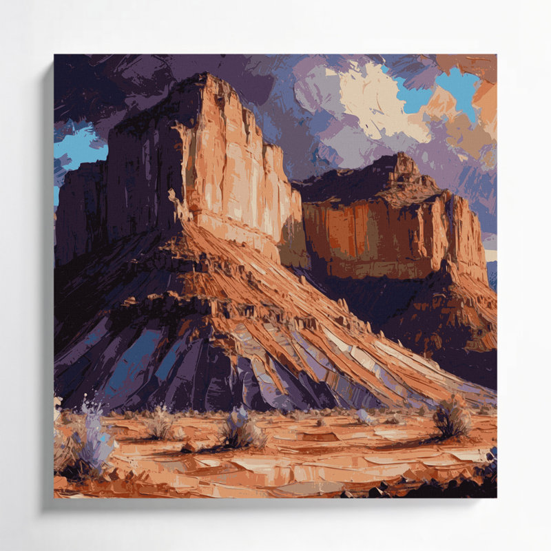 Art mural sur toile 115 "South Ridge", H 12 po x l 12 po