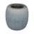 Decorative Round Glass Table Vase Home Tabletop Decor - Textured Tall Flower Vase Accent for Living Room or Bathroom Display - Blue-828060291