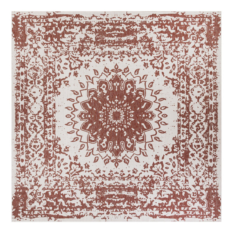 Ornate Lamotte Indoor/Outdoor Area Rug, Square 12'
