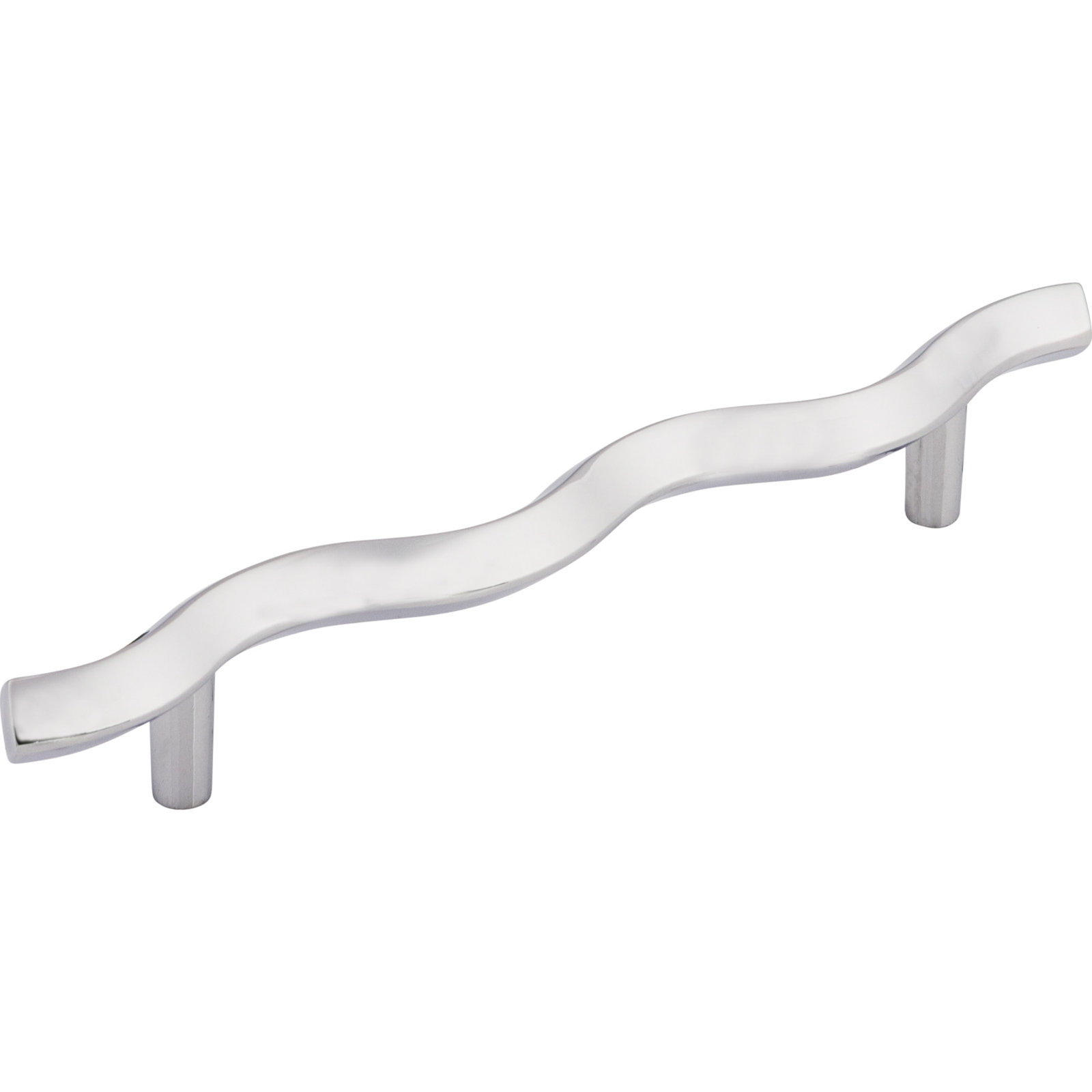 Wave 5 1/16" Center to Center Bar pull, Polished Chrome