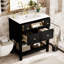 Meuble-lavabo de salle de bain 30 po avec lavabo et tiroir en céramique-904427178
