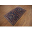 Tapis bleu à motif floral Oushak 3 x 5