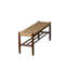 Banc à chaussures scandinave en bois massif tissé à corde-1224953944
