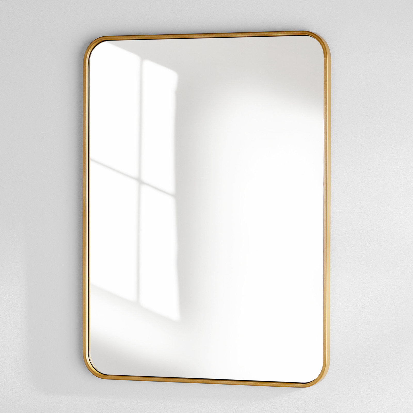 Sabine Accent Mirror, 32" x 24", Brass