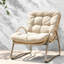 Chaises longues Comfort, ensemble moderne en osier d'acier pour la maison