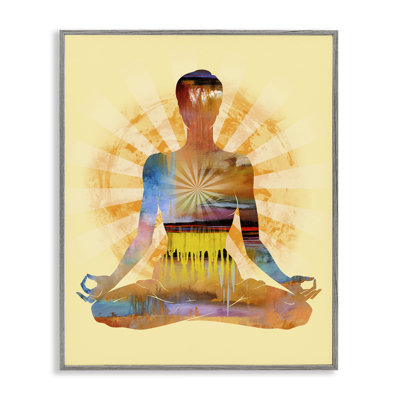 Mindful Meditation Pose Giclee Art by Tim Parker