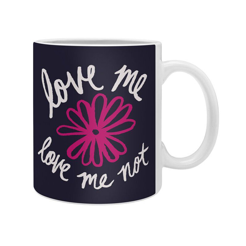 Tasse à café love me love me not