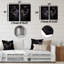 Ensemble de 2 décorations murales en métal panthère rose et noire-77552698