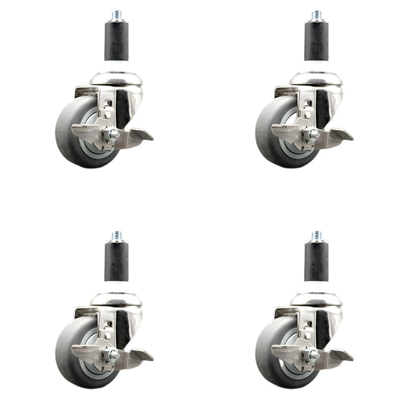 Thermoplastic Rubber Casters