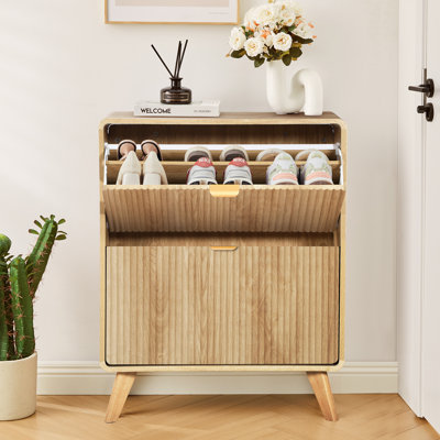 16 Pair Shoe Storage Cabinet