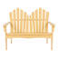 Banc de jardin en bois massif Crescent Adirondack-516222643
