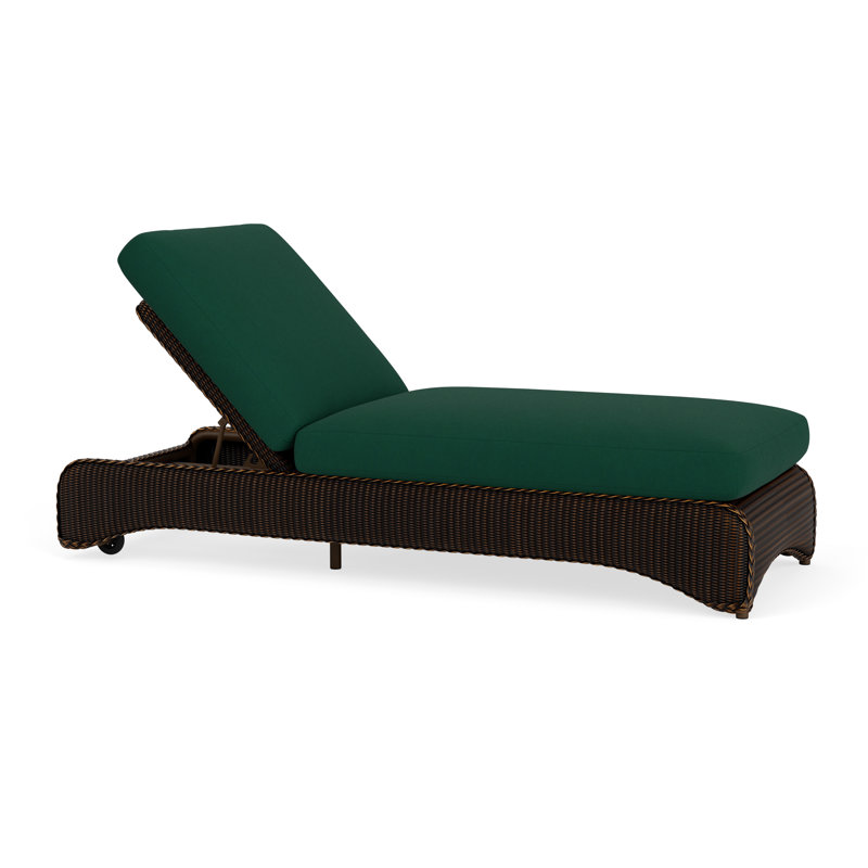 Loom Outdoor Chaise Lounge, Mink, Fife Sahara