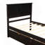 Lit plateforme avec rangement, 2 tiroirs avec roulettes, cadre de lit simple-525657016