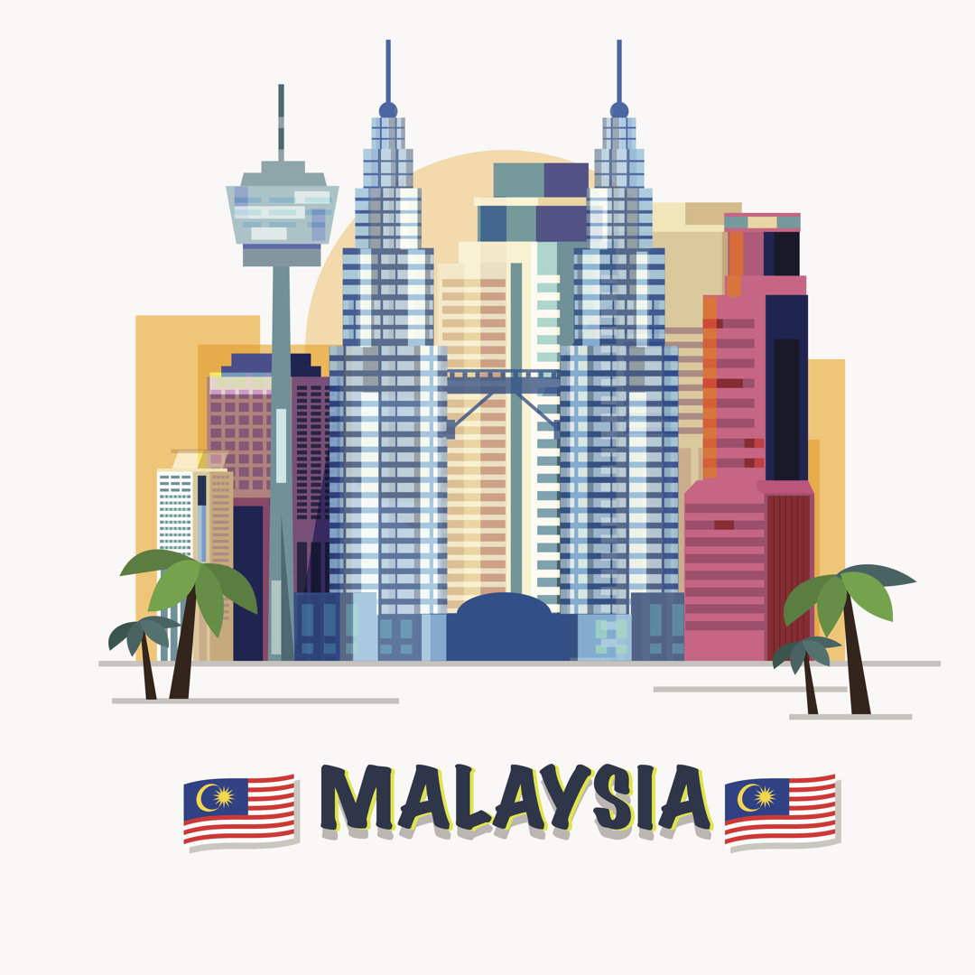 Shey Kuala Lumpur, Malaysia - Grafik auf Leinwand